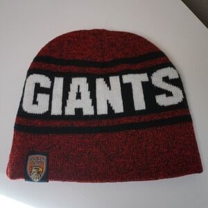 San Francisco Giants NFL Baseball Team Knit Beanie Hat Red Black Orange SF Logo